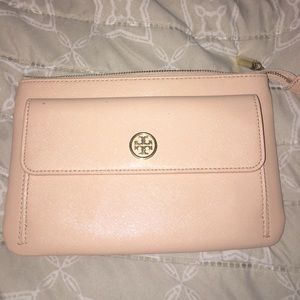 BABY PINK TORY BURCH LARGE WALLET/CLUTCH